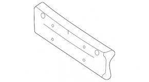 Platform for the front bumper number Mercedes X167 GLS 450 580 20-23 AMG pkg