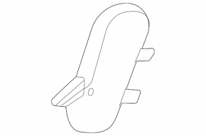 Rear left seat trim, side left, 2nd row, Mercedes W167 GLE 350 450 20-23, brown, scratches