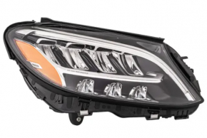 Right front headlight assembly for Mercedes C-class W205 19-21 LED