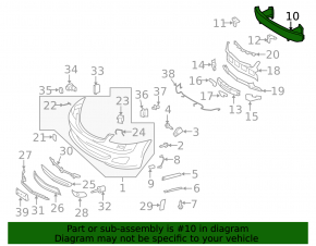 Mercedes W221 Front Bumper Reinforcement