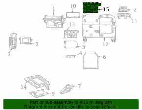 Bracket for the Theft Central Locking Control Module Mercedes H247 GLA 20-26