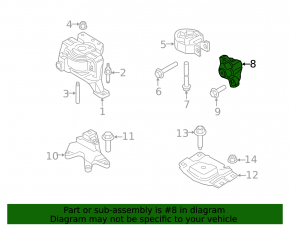 Lincoln MKC 15- Rear Engine Mount