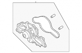 Water pump for Ford Taurus 11-19