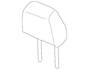 Headrest rear left Lincoln MKZ 13-16 leather beige