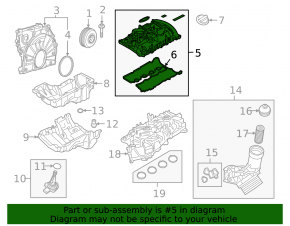 Valve cover BMW 3 G20 19- 2.0T B46B20B