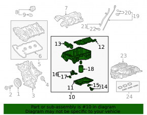 Chevrolet Camaro 16-23 3.6 engine half-pallet defect