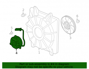 Cooling Fan Motor Left Honda CRV 23- 1.5T