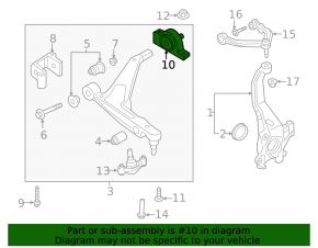Lower control arm silent block front left Volvo V90 17-22 usa with bracket