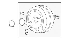Vacuum booster BMW 3 F30 17-18 PHEV