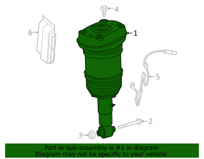 Rear right air shock absorber BMW iX 21-25