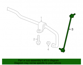 Front right stabilizer link VW Atlas 18-