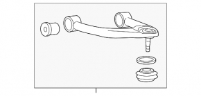 Upper control arm, front left, Lexus GX550 24-26