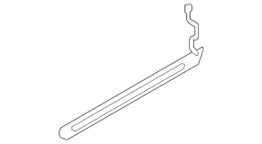 External door sill plate, rear left, Audi E-Tron 19-23, black with chrome and backlight