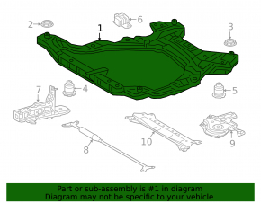 Front subframe for Toyota Camry v70 18-24 FWD