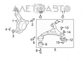 Front right axle Kia Optima 11-13 hybrid