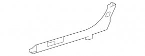 Left rear bumper cover for Toyota Land Cruiser 24-26