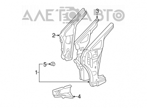 Front right quarter panel for Lexus RX300 98-03