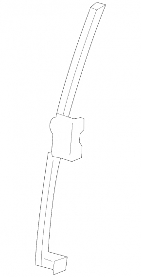 Front left door glass guide Subaru XV Crosstrek 18-23 front
