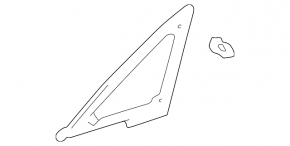 Front right window with fixed glass for Lexus RX300 98-00