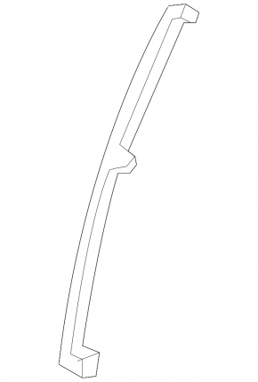 Rear right door glass guide for Toyota Avalon 13-18