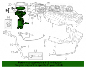 Fuel pump Chrysler 200 15-17 2.4 float broken