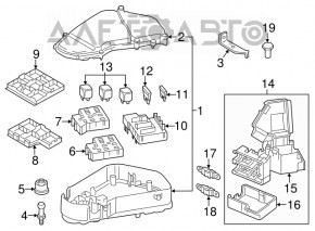 Audi Q7 4L 10-15 Underhood Fuse Box Cover