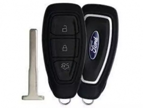 Key Ford C-max MK2 13-18 SEL smart 3 buttons, without cylinder, worn