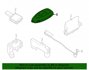 Key Ford C-max MK2 13-18 SEL smart 3 buttons, without cylinder, worn