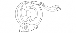 Toyota Sienna 11-18 steering wheel cable without steering angle sensor
