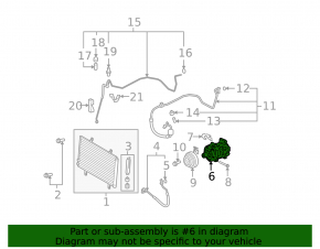 Lexus ES350 07-12 Air Conditioning Compressor