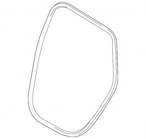 Rear left door opening seal Audi A3 22-26