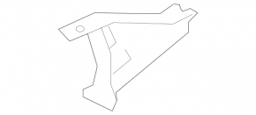 Rear bumper mount, center right, Mercedes A-class V177 19-22 AMG pack