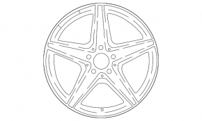 Set of wheels R18 x 8.0J ET43 Mercedes W213 E 17-18 AMG, curb, for rent, for repair