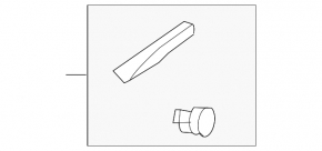 Front left longitudinal railing trim Ford Explorer 11-15 prerest black, scratches