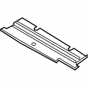 Lower radiator deflector Ford Fusion MK5 17-20 on the lower bar of the TV