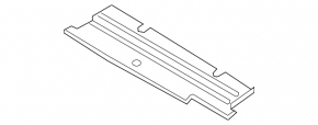 Lower radiator deflector Ford Fusion MK5 17-20 on the lower bar of the TV