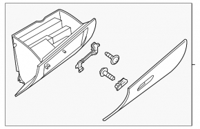 Glove box, glove compartment Mazda CX-5 13-16 black