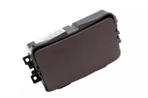 Rear center console pocket box for Cadillac ATS 13-19, brown, with cigarette lighter
