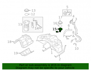 Fuel level sensor in the gas tank Infiniti Q50 16-20 3.0T