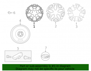 Wheel disk R17 Subaru XV Crosstrek 18-23