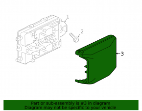 Fuse box cover under the dashboard Volvo XC60 18-23