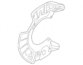 Brake Disc Cover Front Left Mini Cooper Clubman R55 07-14