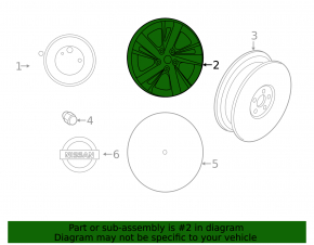 Wheel disk R17 x 7.5J et55 5*114.3 Nissan Altima 13-18