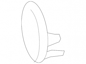 Left Front Bumper Tow Hook Cap for Toyota RAV4 13-15 USA Built