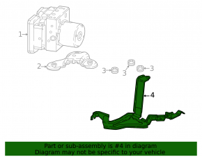ABS Bracket ABS Honda CRV 20-22 hybrid lower