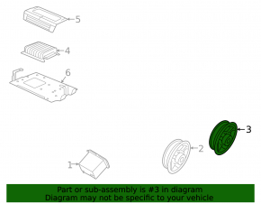 Speaker rear left VW Passat b7 12-15 USA