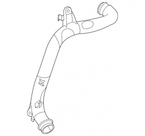 Left intercooler pipe for VW Golf R 22-26 2.0T