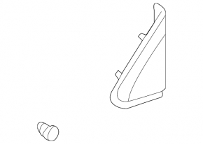Front left door triangle Lexus LX570 16-21 rest