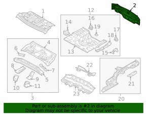 Rear panel Kia Forte 4d 17-18