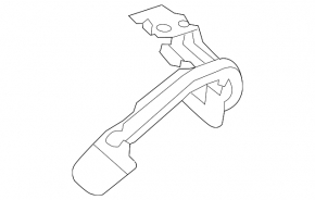 Hood release handle under the hood Kia Soul 14-19